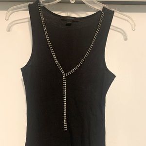 Rhinestone tank top